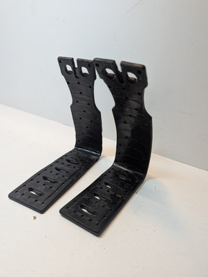 Thule Part Aeroblade Edge Raised Rail Strap Pair of 2 Used Rubber Coated Metal