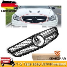 Kühlergrill Frontgrill passt für Mercedes-Benz W204 C204 C63 S204 Coupe Schwarz