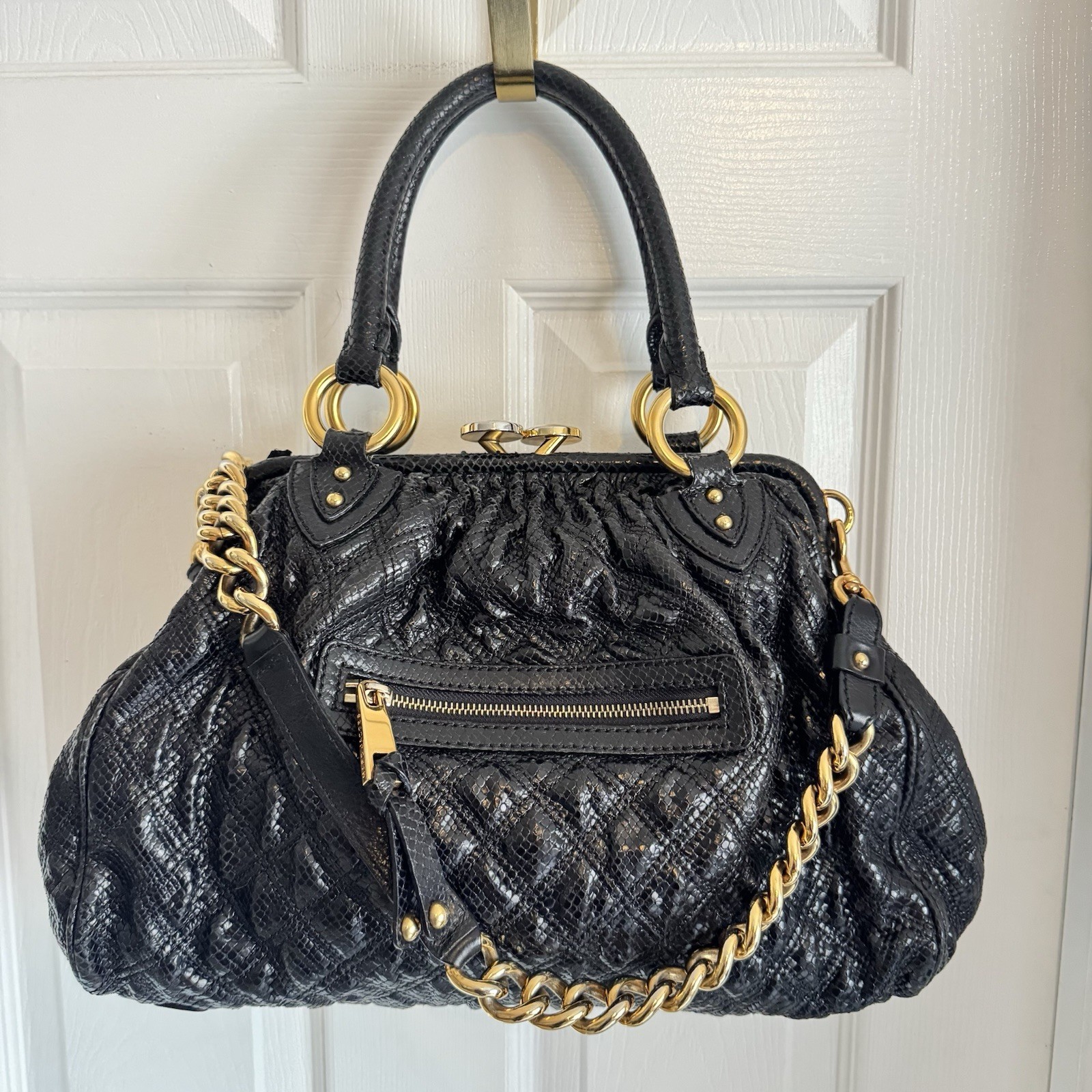 Rare Marc Jacobs SS 2010 Desir Python Embossed St… - image 1