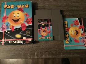Nintendo NES Pac-Man Tengen CIB  Grey cart