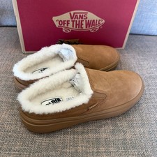 Vans Mule Platform Light Cozy Mans Shoes Brown VN00117GGWT