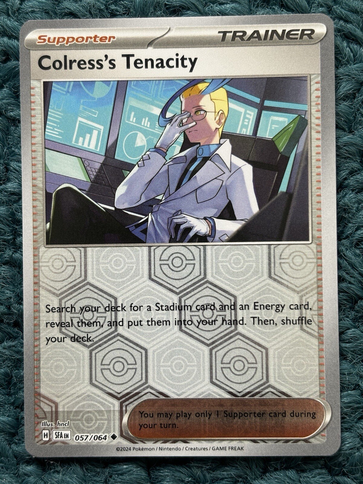 COLRESS'S TENACITY 057/064 Shrouded Fable - REVERSE HOLO Trainer Pokémon - NM