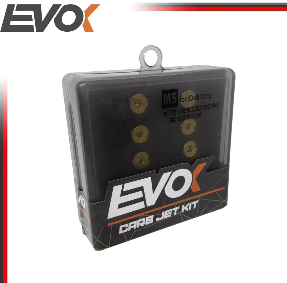 EVOK KIT 10 GETTI MASSIMO CARBURATORE DELLORTO 5mm PHBG PHBD SHA SHB SHBC M5 75-98