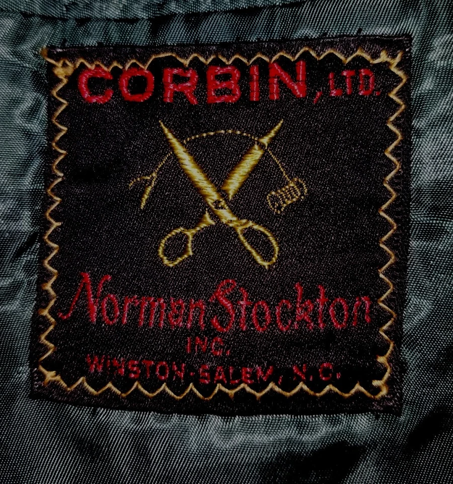 Vintage Corbin 70s 42R Red green tartan Plaid tweed blazer Jacket sport Coat - Image 3 of 4