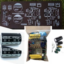 TDA2050 Dual IC Stereo Sound Amplifier PCB Board DIY KIT with all components