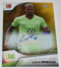 2022-23 Topps Chrome Bundesliga GOLD Refractor Lucas Nmecha Autograph 01/50 