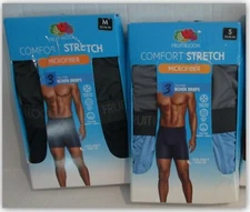 Fruit of the Loom Men's Comfort Stretch MICROFIBER Boxer Briefs 3 PR