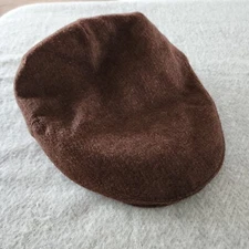 Brown Wool Gatsby Newsboy Cabbie Peaky Blinders Style Flat Cap Hat L/XL