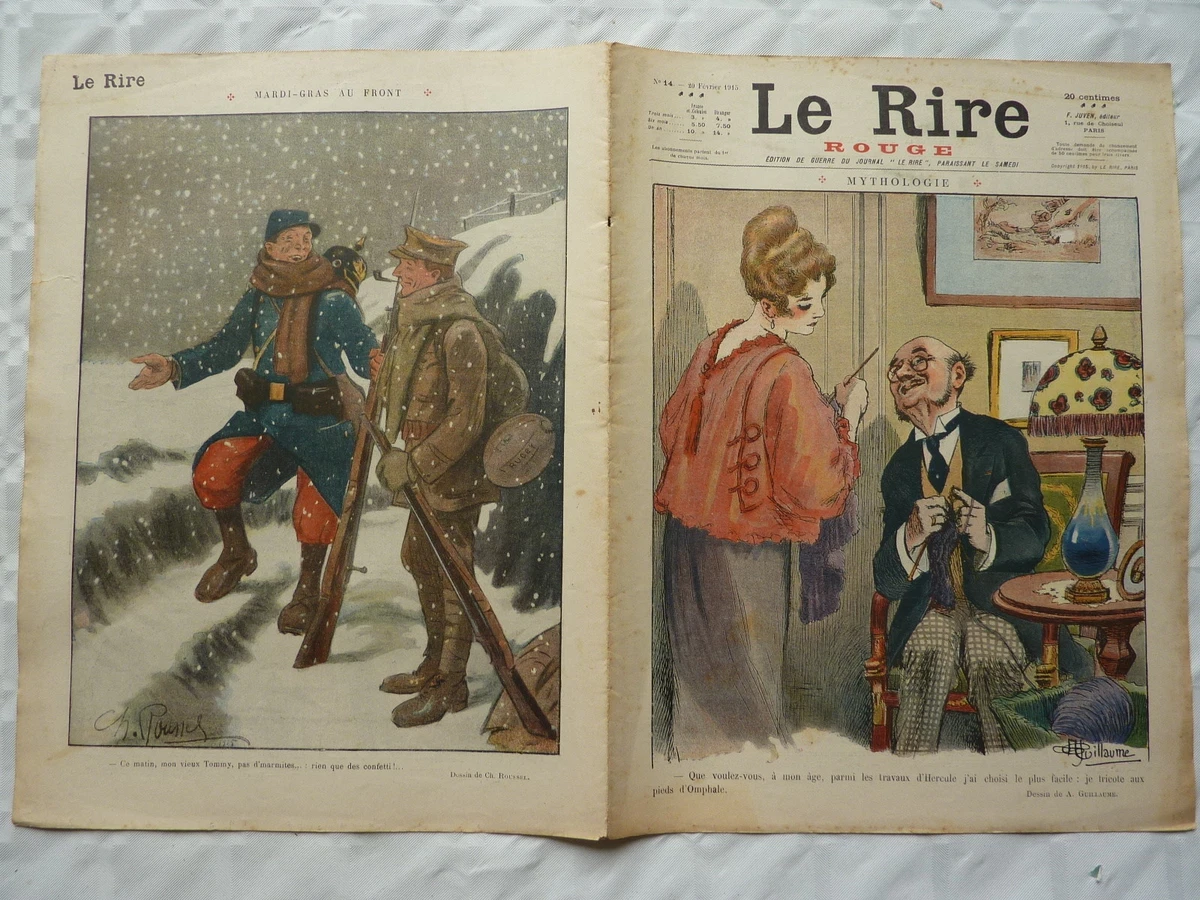 Journal Ancien Le RIRE – Édition De Guerre N°46 – 2 Octobre 1915 – Bel état