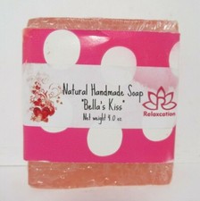 Relaxcation Natural Handmade Soap "Bella's Kiss" 4.0 oz FREE SHIPPING 