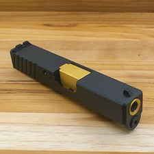 For Glock 26 a Complete Slide OEM Style Sights Gold TIN Barrel - USA MADE-