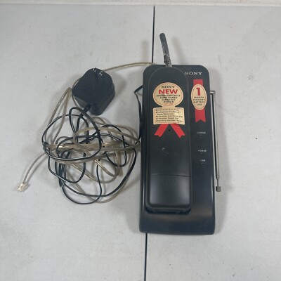 Vintage Sony Cordless SPP - 1000 10 Channel Auto Select Black