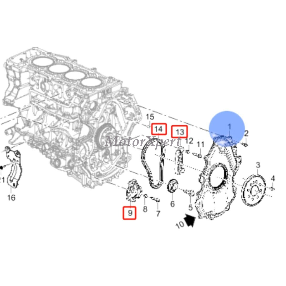 OEM INA Timing Chain Kit for Cadillac 2019-2024 2.0T XT4 XT5 XT6