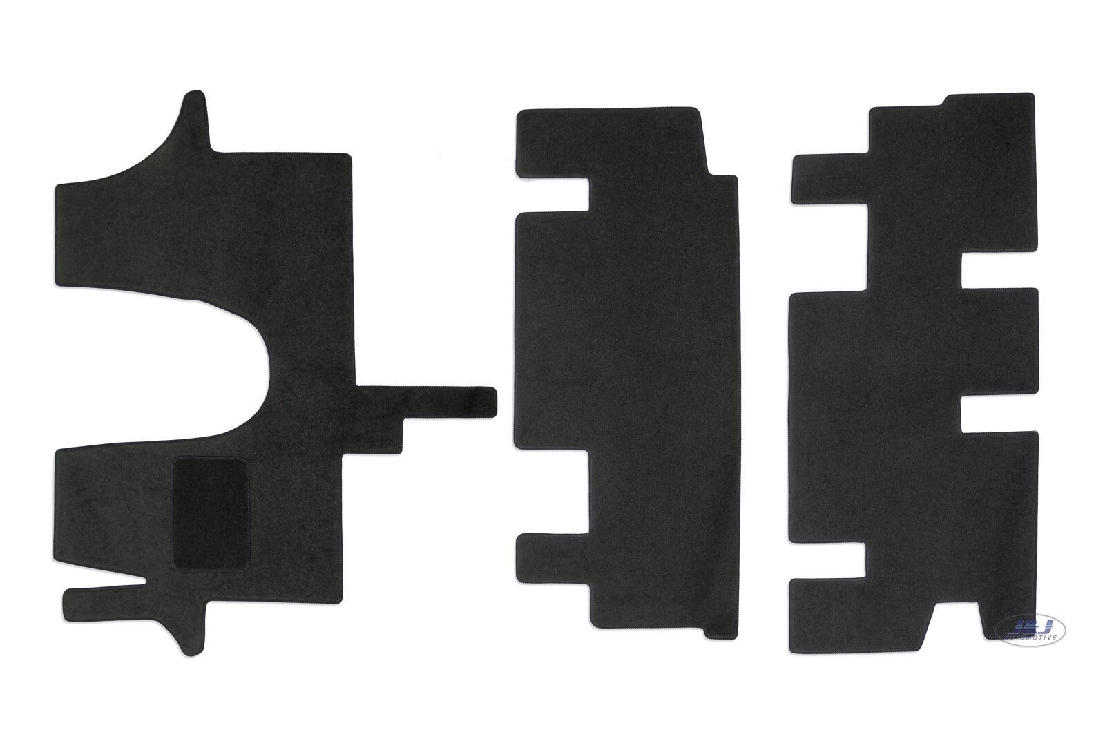 Tapis de sol velours sur mesure haut de gamme pour VW T6 Multivan après 2016 coloris noir