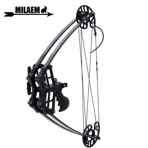 Dual-use Triangle Archery Compound Bow Catapult Bowfishing Steel Ball Hunting - Picture 18 of 28