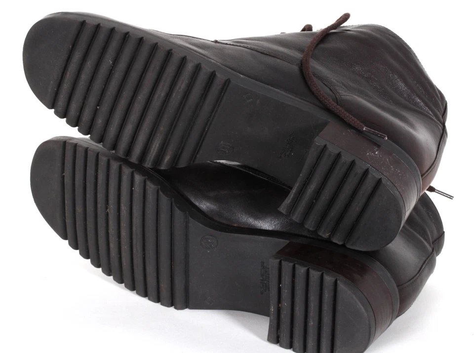 Stiefeletten Blogger Schnürstiefelette Granny Vintage Leder Janet D. 41 - Bild 4 von 4