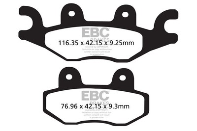 EBC SFA484 BRAKE PAD SFA SERIES ORGANIC SCOOTER TGB X-MOTION 125 EFI 2012