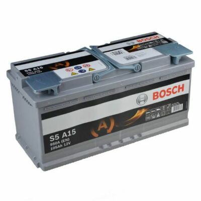 Bosch S5 A15 AGM-Autobatterie 105Ah Starterbatterie für Start Stopp System