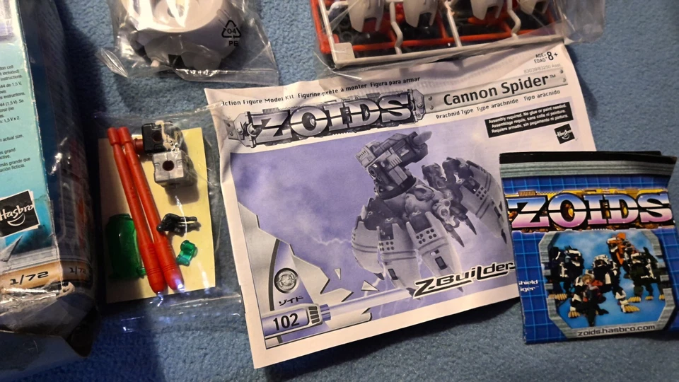 2003 Hasbro Zoids Z-Builders Cannon Spider Complete in Packaging w/ Damaged Box - Image 4 of 4