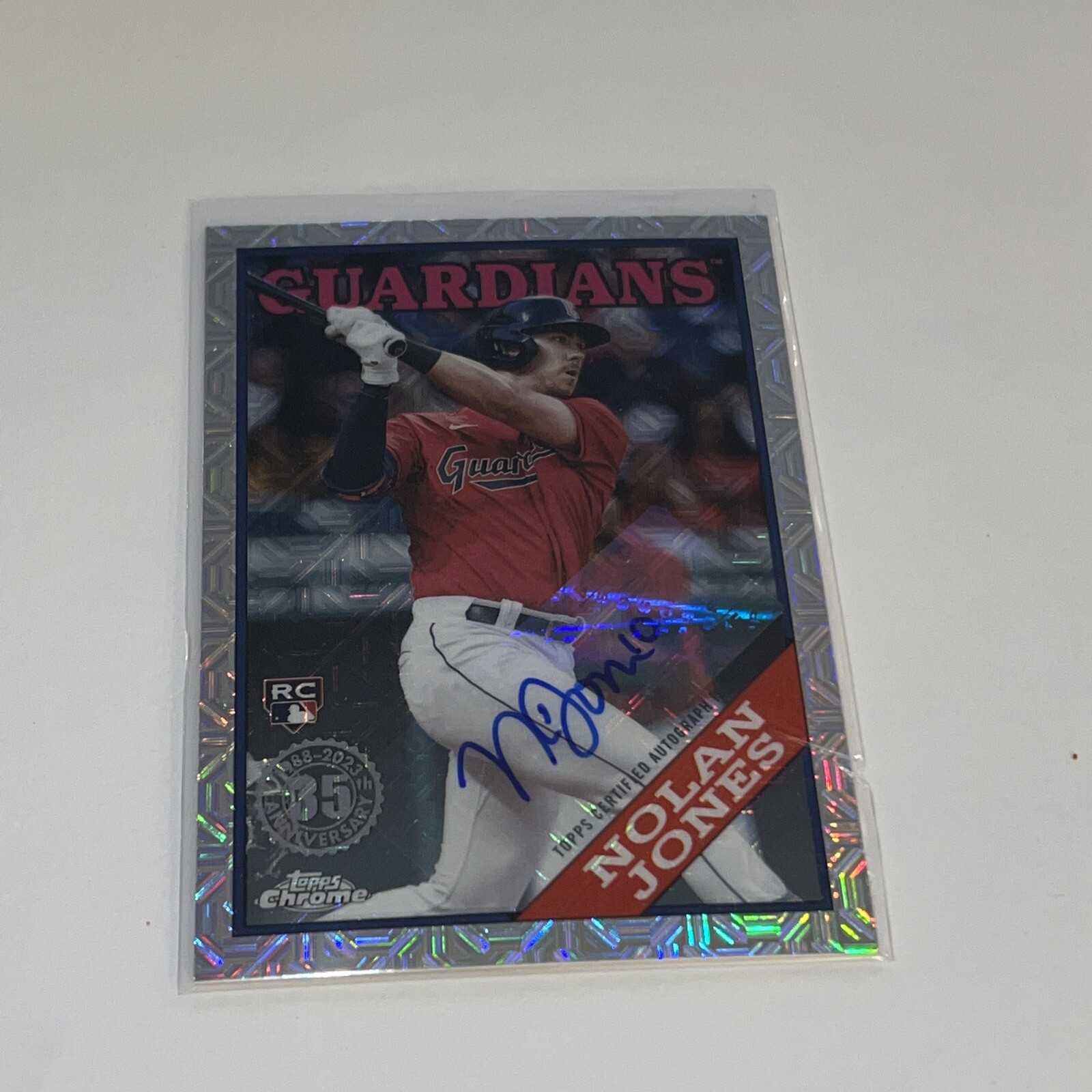 2023 Topps '88 Silver Pack Chrome Autographs Nolan Jones Rookie Auto 006/249