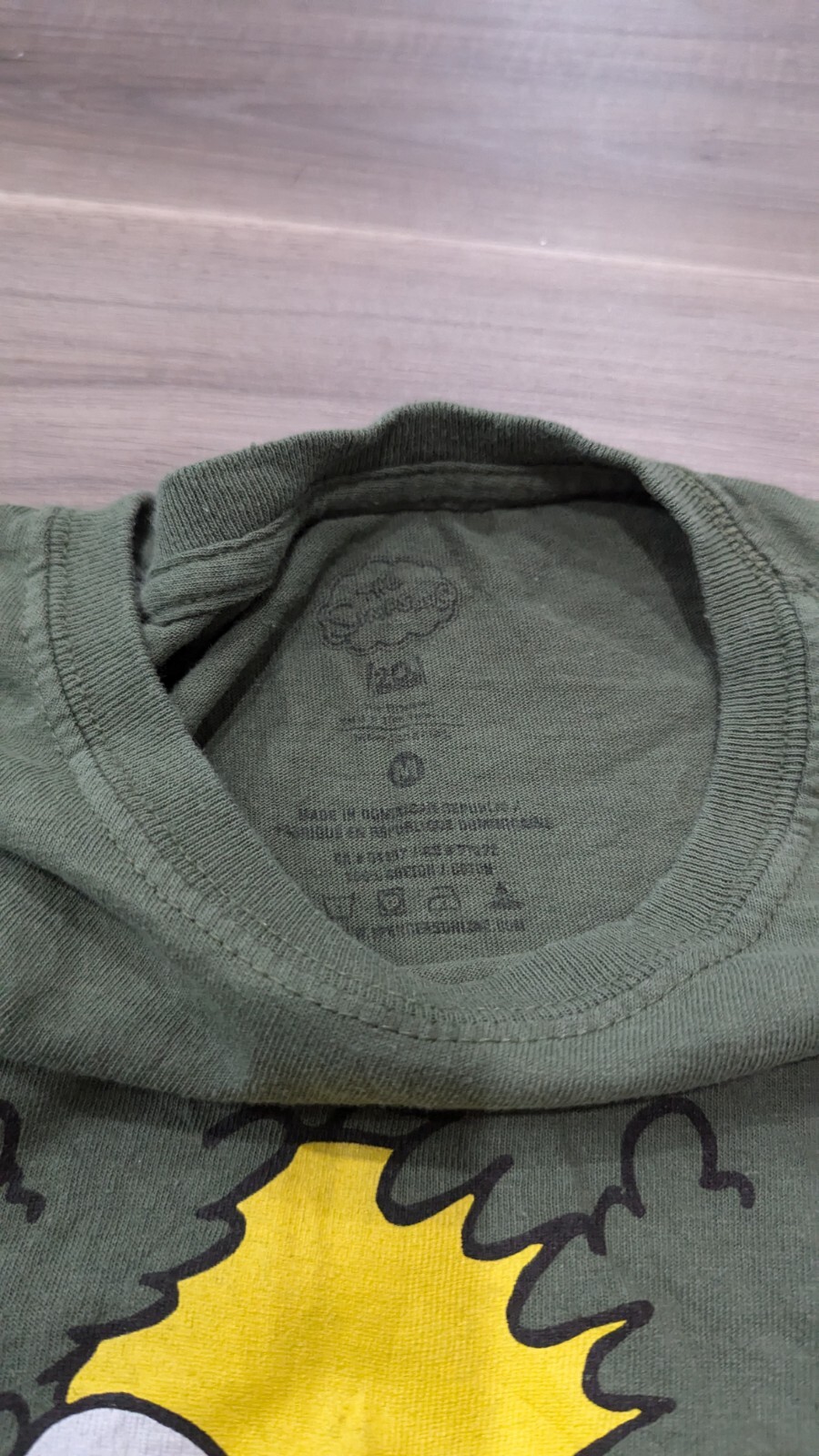 Rare The Simpsons Homer Bush Shrub Men's Medium Green image 4