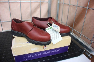 hush puppies steel toe
