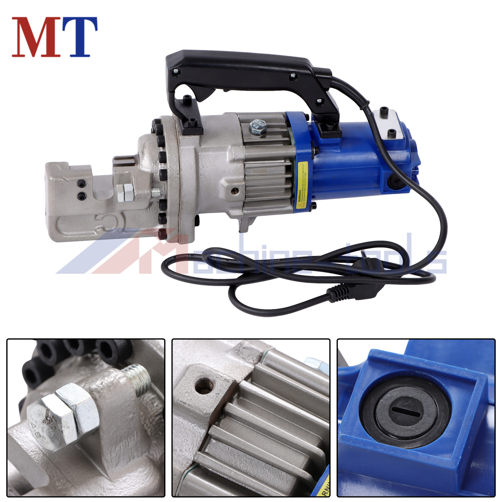 Heavy-Duty Rebar Cutter RC-22 1350W Motor 7/8'' Max Cut Metal Storage Box