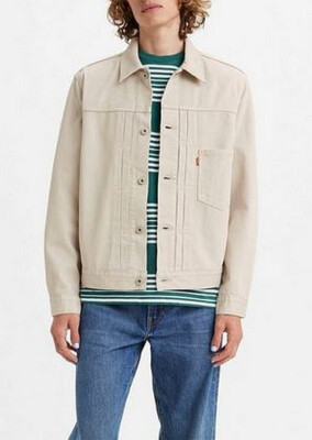 Levi's Type I Trucker Herren Cordjacke Beige Denim Relaxed Outdoor Gr.L-XL