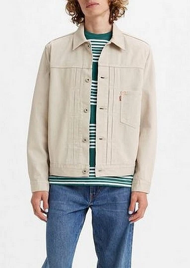 Levi's Type I Trucker Herren Cordjacke Beige Denim Relaxed Outdoor Gr.L-XL - Bild 1 von 1