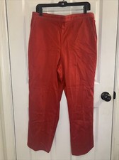 ALFRED DUNNER Pull-On Pants Women's Size 10 Red Pockets Trouser NEW NWT