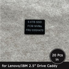 20pcs of FRU 03GH470 9.6TB SSD caddy label sticker for lenovo/IBM tray