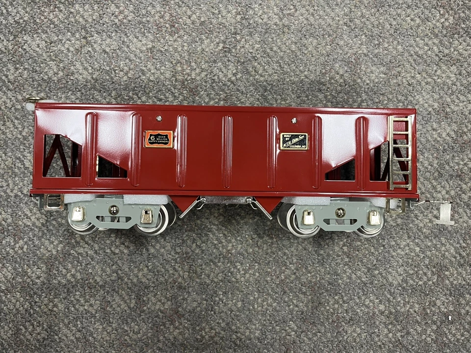 + MTH Flyer Standard Gauge Tinplate Red 4006 Hopper Car 10-2203 *H - Image 2 of 4