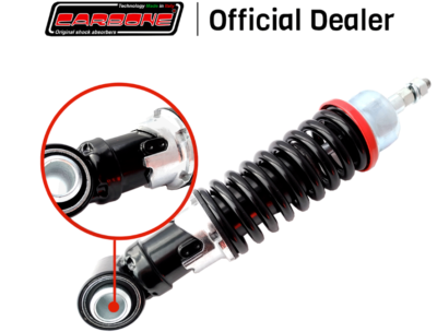KIT AMMORTIZZATORE CARBONE ANTERIORE POST REGOLABILE ROSSO VESPA - Foto 3