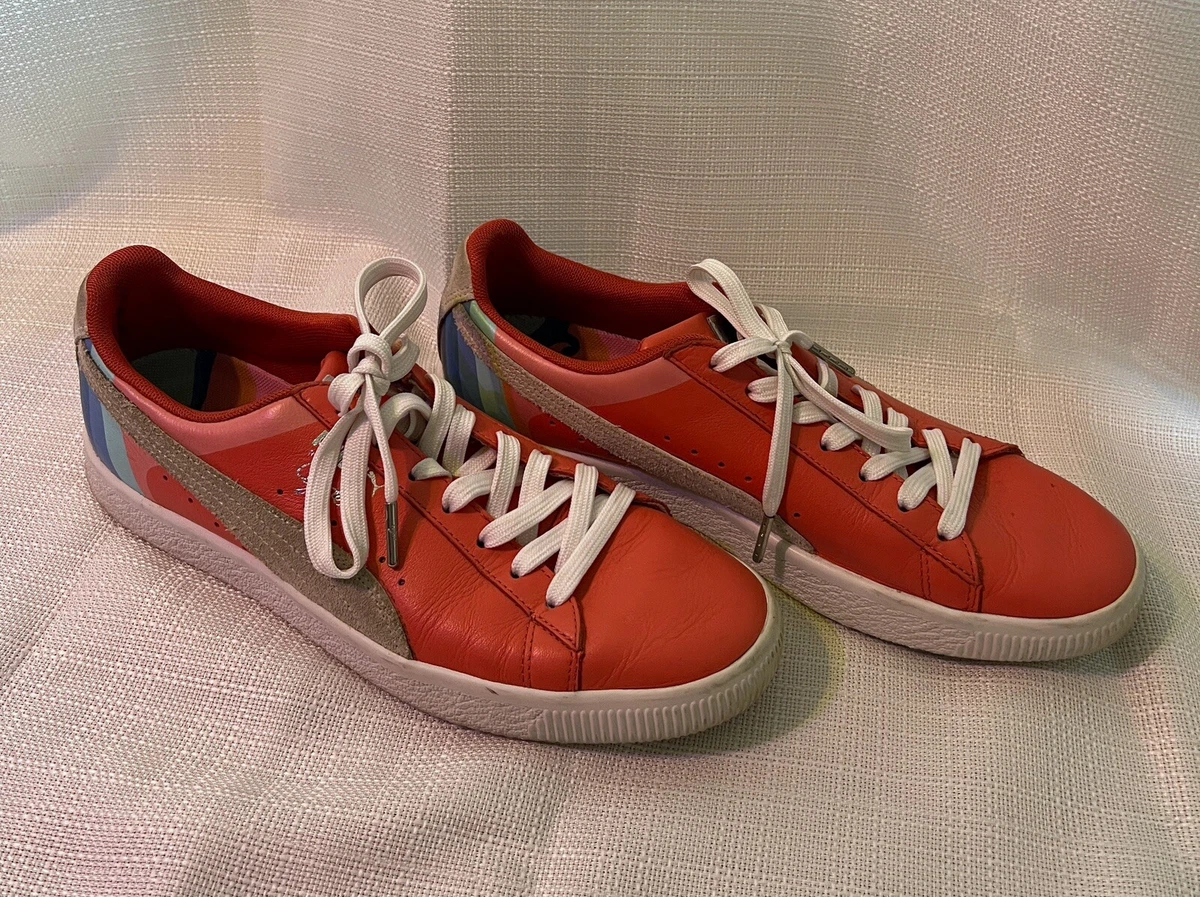 Puma clyde pink dolphin top