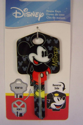 Disney Mickey Mouse Kwikset KW1/KW10 house key blank
