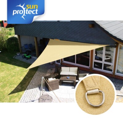 sunprotect Sonnensegel   Dreieck 90° dreieckig   Sonnenschutz wasserdurchlässig
