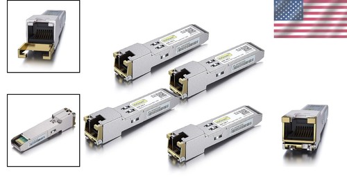 10/100/1000Base-T Copper SFP Transceiver Module Pack of 4 for Cisco Devices - Picture 2 of 7