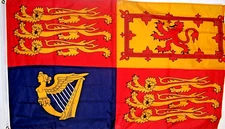 Royal Standard of the United Kingdom Crown King Monarch Queen 3x5 ft 90x150cm
