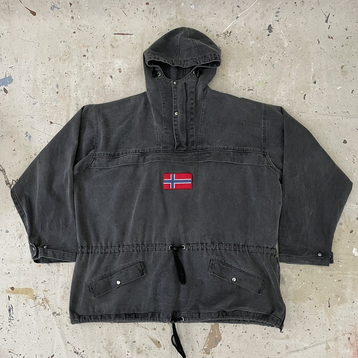 Palm × GREEN BOWL Nylon Full Zip Parka J Peterman Team Parka Jackets Palm × GREEN BOWL Nylon Full Zip