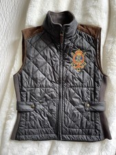 Ralph Lauren Genuine Crest-patch Diamond-quilted Gilet In Navy