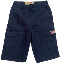 New Levis Big Boys Pull On Cargo Shorts Size: 10REG W25 Navy Blue Levi
