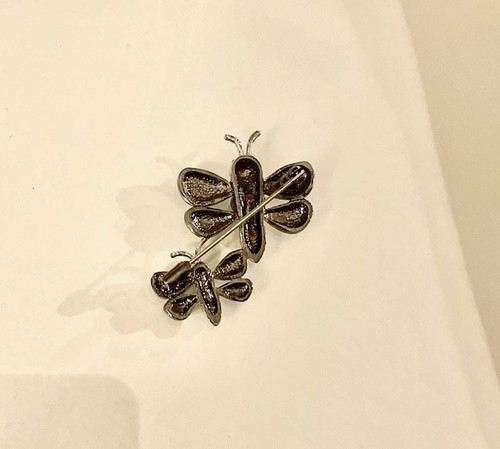 Vintage Buttler Dragon Fly Brooch with Swarovski Crystals - Picture 3 of 3