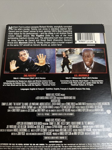 The Fugitive + U.S. Marshals (DVD 2010) Tommy Lee Jones Double Feature - Picture 3 of 4