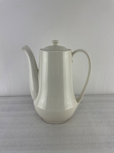 Vintage Homer Laughlin Triumph Snow White Coffee Pot American China MCM - Picture 10 of 10
