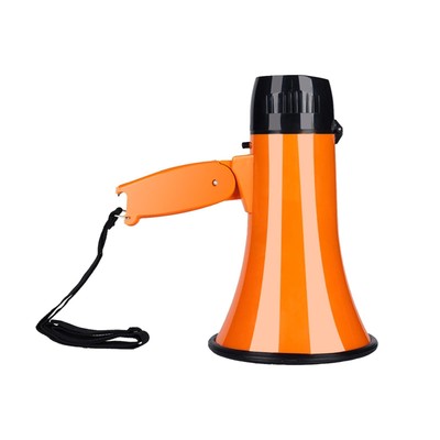 Handheld Bullhorn Megaphone Speaker Portable Amplifier Foldable Handle Indoor