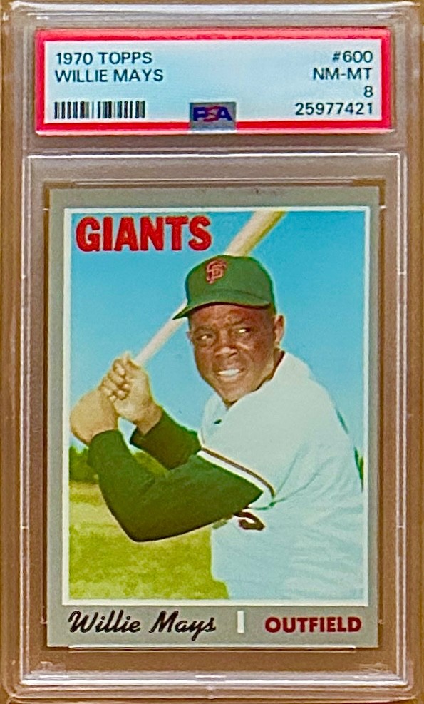 1970 Topps WILLIE MAYS #600 PSA 8