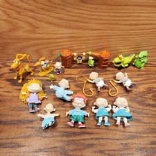 Vintage Rugrats Lot Mini Doll, PVC, Burger King Toys Figures Nickelodeon Viacom