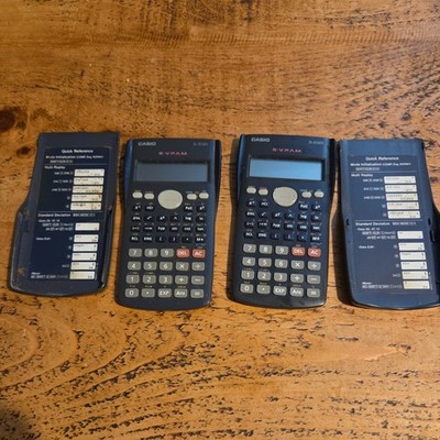 2x Casio fx-83MS wissenschaftlicher Taschenrechner mit Original Hüllen Casio Taschenrechner 