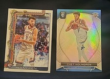 Chet Holmgren Two Card Lot- 2024 Totally Certified #52, #H93 2025 Topps OKC