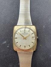 Reloj Pulsera Junghans Clásico 17 Joyas Fecha Chapado en Oro Alemán Años 70 Para Hombre